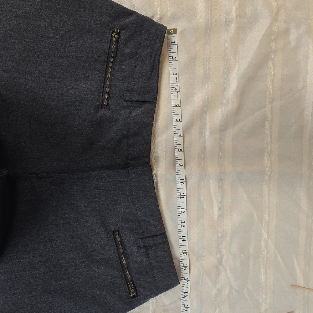 Avenue Gray Trousers with Gold Zipper Accents - Picture 4 of 7